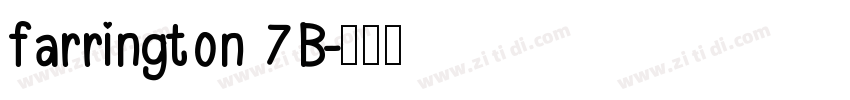 farrington 7B字体转换